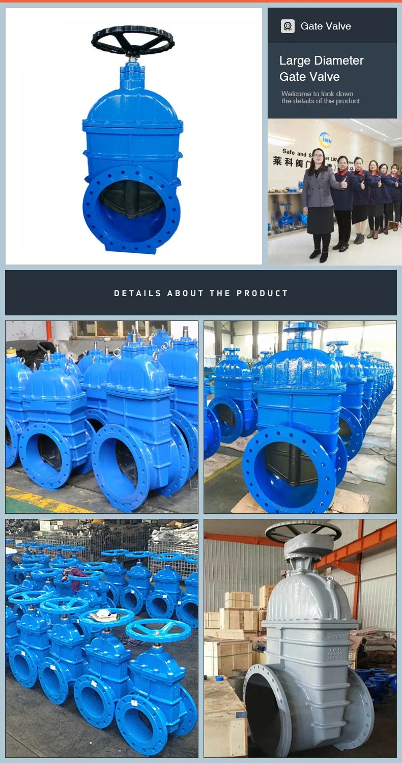 Factory Provide Discharge Gate Valve Resilient Manual Gate Valve