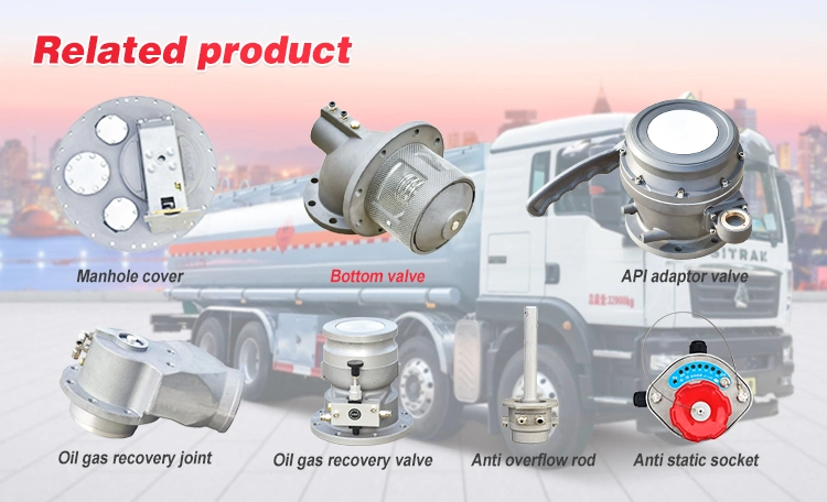 4&prime;&prime; Aluminum Alloy Round Flange Emergency Shut-off Valve for Oil Tank Trucks
