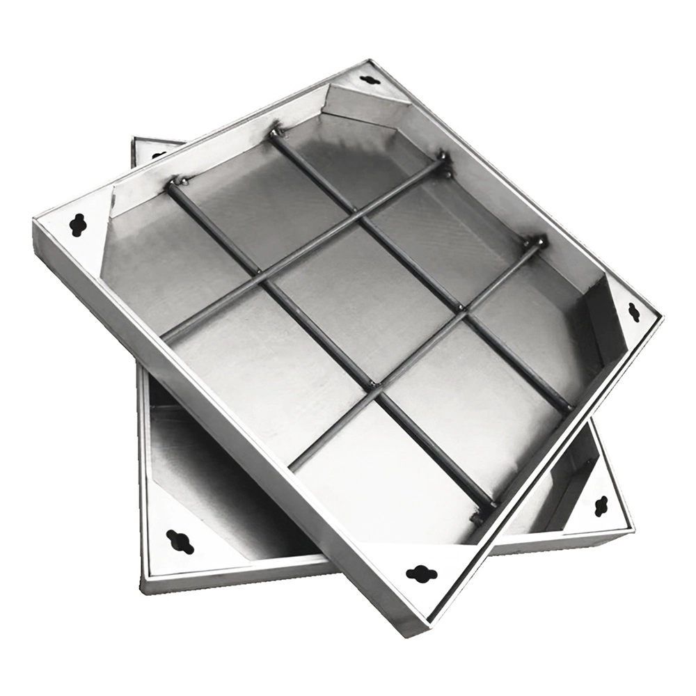 Industrial Security Roadway Products Pedestrian Stainless Steel Manhole Covers