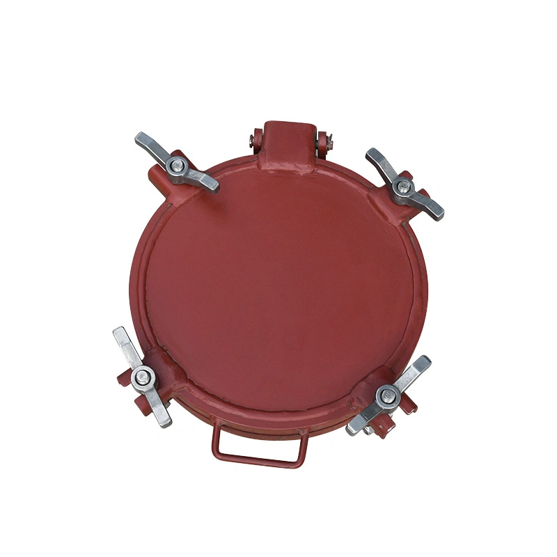 Double Flanged Carbon Steel Manhole Cover for Sulfuric Acid Tank, Bulk Tank, Chemical Oil Liquid Tank Truck Manhole (DN300 -500mm 0.2-0.4MPa)