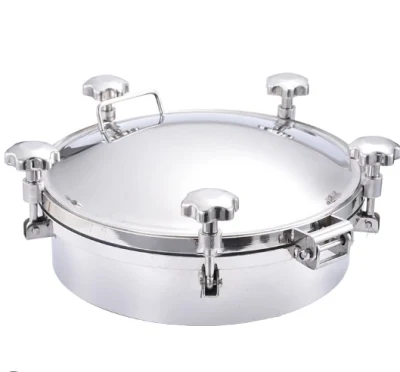 Sanitary Stainless Steel Circular Type Manhole Cover with Pressure