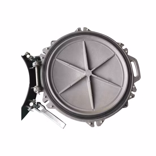 Tanker Truck Spare Parts DN500mm Aluminium Alloy Manhole Cover for Fuel Powder Tank Truck